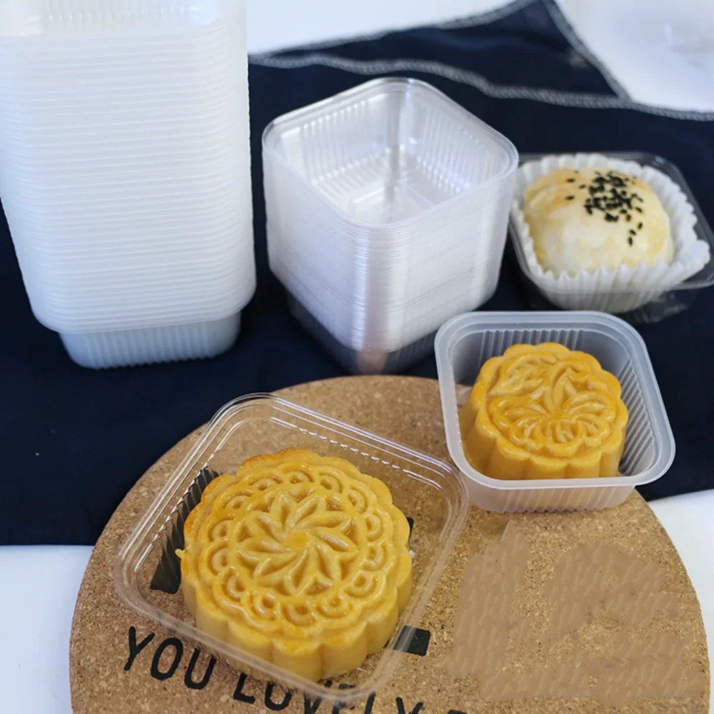 50/80/100G Clear Square Mooncake Plastic Trays Gift Boxes Moon Cake Packaging Baking Material Supplies 100pcs
50/80/100G Clear Square Mooncake Plastic Trays Gift Boxes Moon Cake Packaging Baking Material Supplies 100pcs
