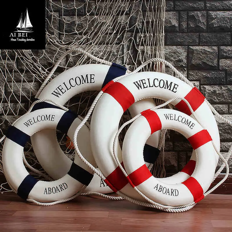 AIBEI-45CM/50CM/60CM Cloth Swim Ring Mediterranean Style Needlework Wall Hanger Nautical Home Decor Photo Props Crafts
AIBEI-45CM/50CM/60CM Cloth Swim Ring Mediterranean Style Needlework Wall Hanger Nautical Home Decor Photo Props Crafts