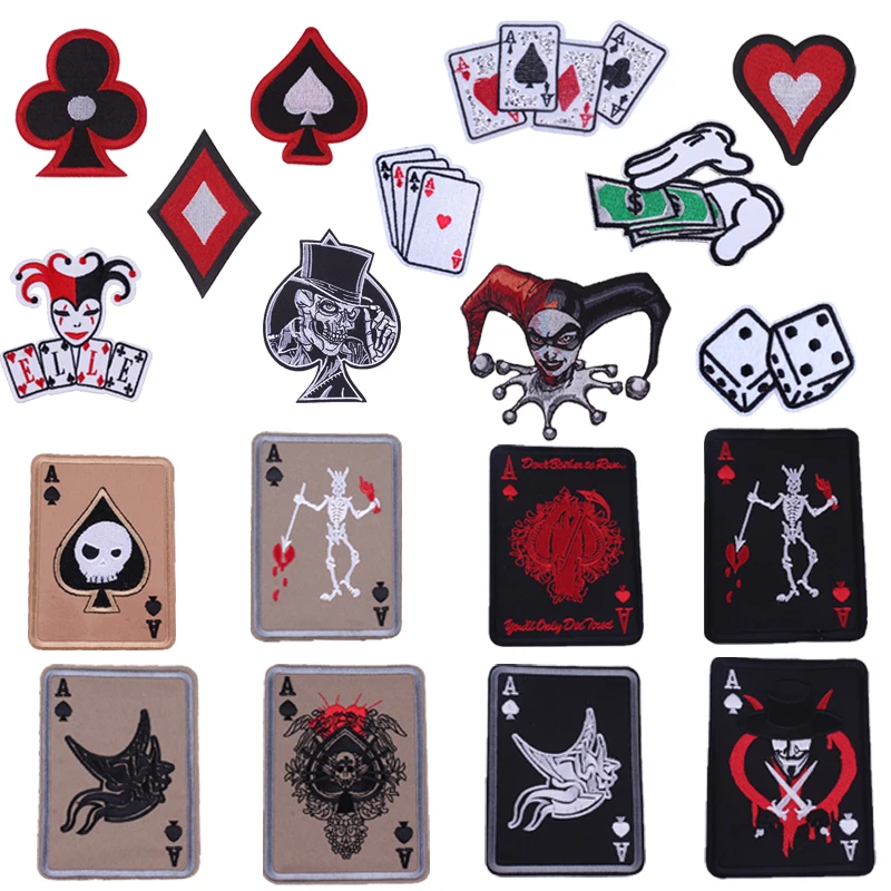 Pulaqi Ironing Patches Stickers Embroidered Punk Skull Poker Clothes Badges Patch DIY Accessory A-level Washable Appliques H
Pulaqi Ironing Patches Stickers Embroidered Punk Skull Poker Clothes Badges Patch DIY Accessory A-level Washable Appliques H