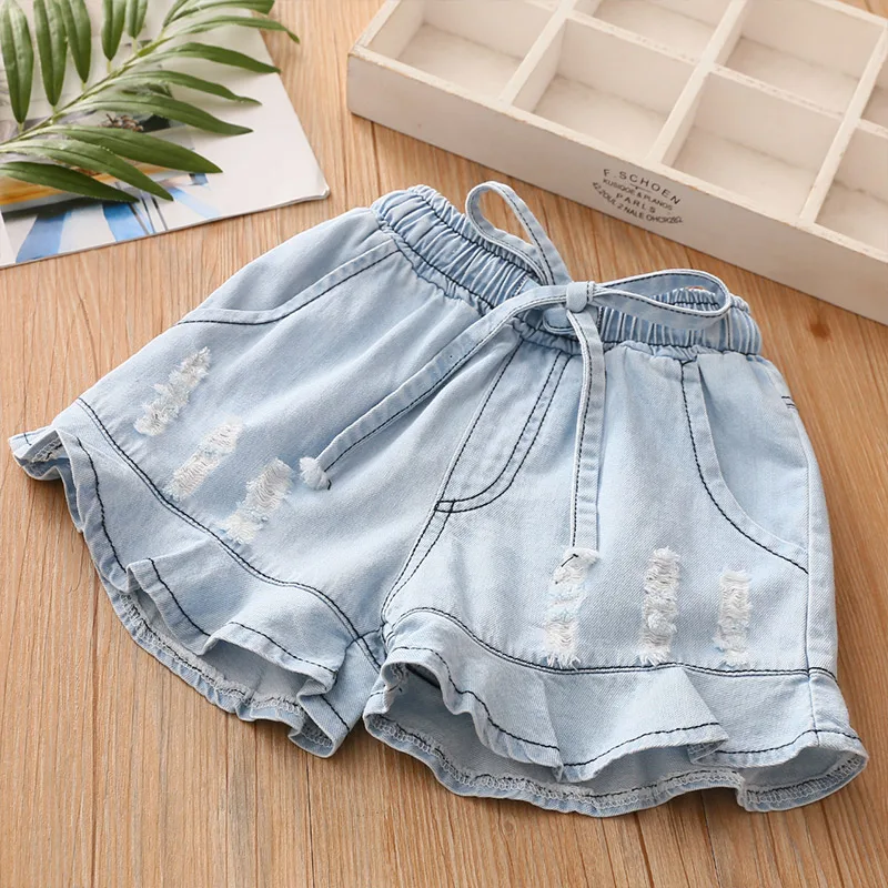 2019 Summer New Fashion 3-6 8 10 12 Years Toddler Children Clothes Hole Drawstring Cotton Kids Baby Denim Jeans Shorts For Girls
2019 Summer New Fashion 3-6 8 10 12 Years Toddler Children Clothes Hole Drawstring Cotton Kids Baby Denim Jeans Shorts For Girls