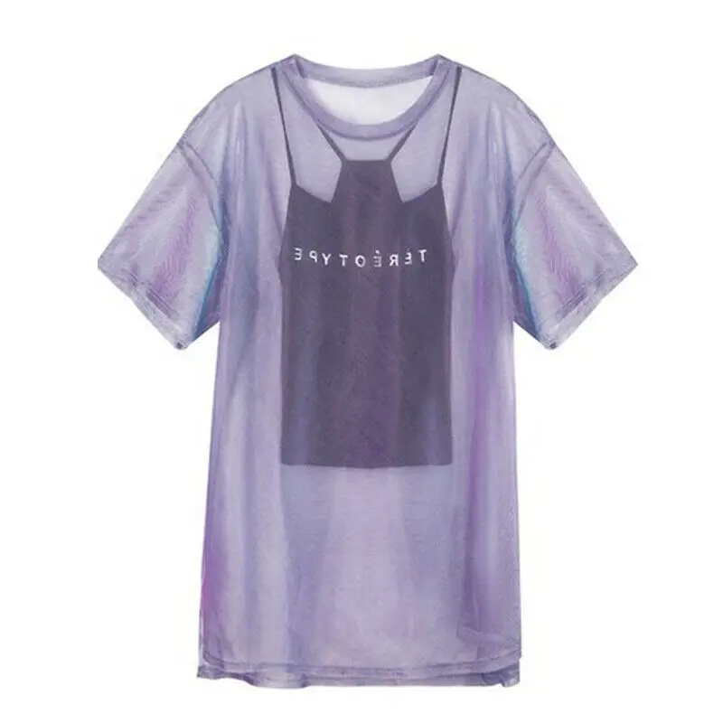 Hot Stylish Women Transparent Mesh T-Shirt Short Sleeve Tee Tops Cover up + Camisole Vest Top Female Casual Summer Tops Outfits
Hot Stylish Women Transparent Mesh T-Shirt Short Sleeve Tee Tops Cover up + Camisole Vest Top Female Casual Summer Tops Outfits