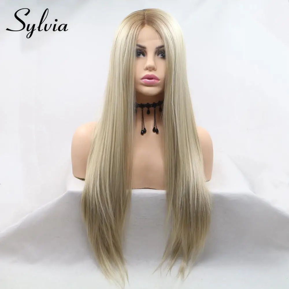 Sylvia Wig U Part Lace Front Blonde Wig Heat Resistant Hair Ombre Synthetic Straight Wig Brown Root Side Part Long Wig For Women
Sylvia Wig U Part Lace Front Blonde Wig Heat Resistant Hair Ombre Synthetic Straight Wig Brown Root Side Part Long Wig For Women
