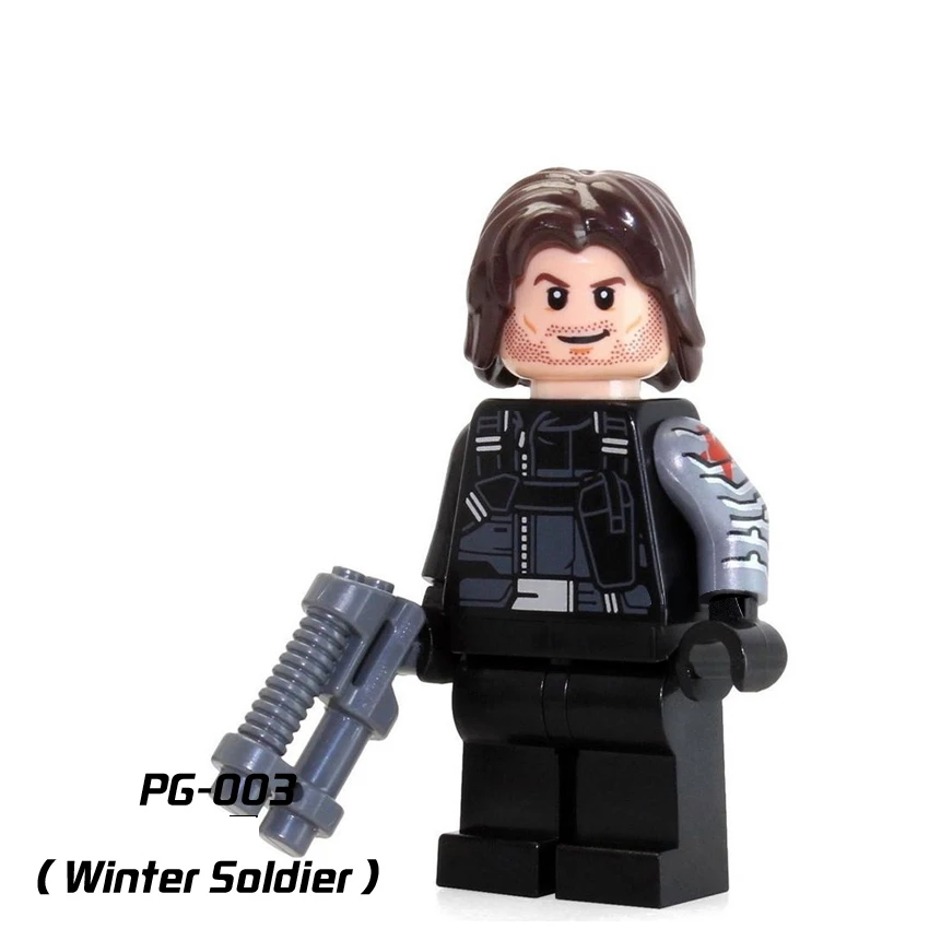 Single Sale Super Hero Legoed 003 Winter Soldier Black Panther Batman Deadshot Ms. Marvel Wolverine Figures Building Blocks Toys
Single Sale Super Hero Legoed 003 Winter Soldier Black Panther Batman Deadshot Ms. Marvel Wolverine Figures Building Blocks Toys