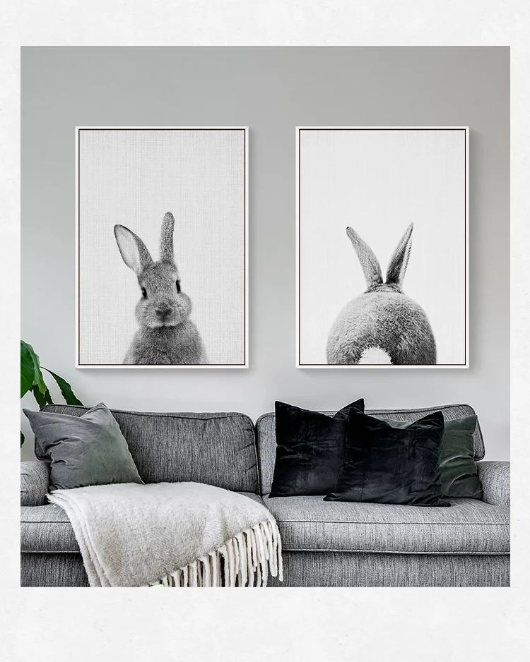 bunny poster nursery
