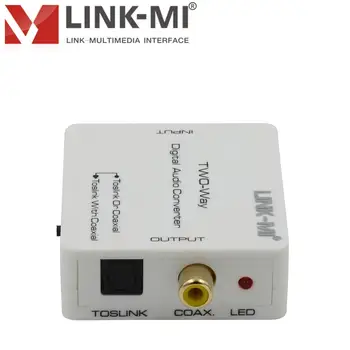LINK-MI LM-DA03 Digital 2-Way Audio Converter Supports two-way conversion:Coaxial to Toslink or Toslink to Coaxial
LINK-MI LM-DA03 Digital 2-Way Audio Converter Supports two-way conversion:Coaxial to Toslink or Toslink to Coaxial