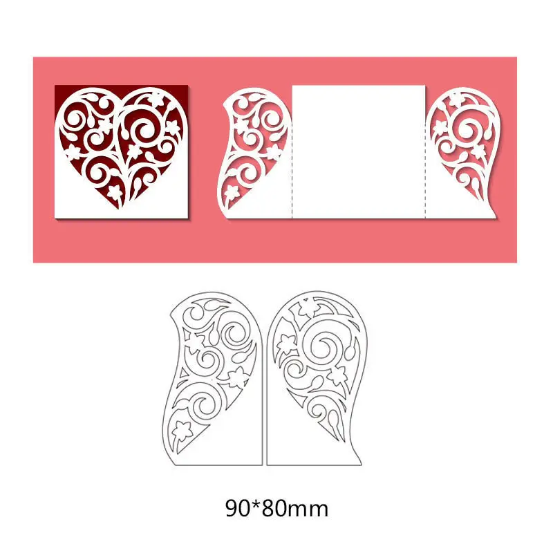 Heart Covers Lacework Cutting Dies for DIY Paper Crafts Greeting Cards Creative Photo Album Covers Irregular Figure Dies 2pcs
Heart Covers Lacework Cutting Dies for DIY Paper Crafts Greeting Cards Creative Photo Album Covers Irregular Figure Dies 2pcs