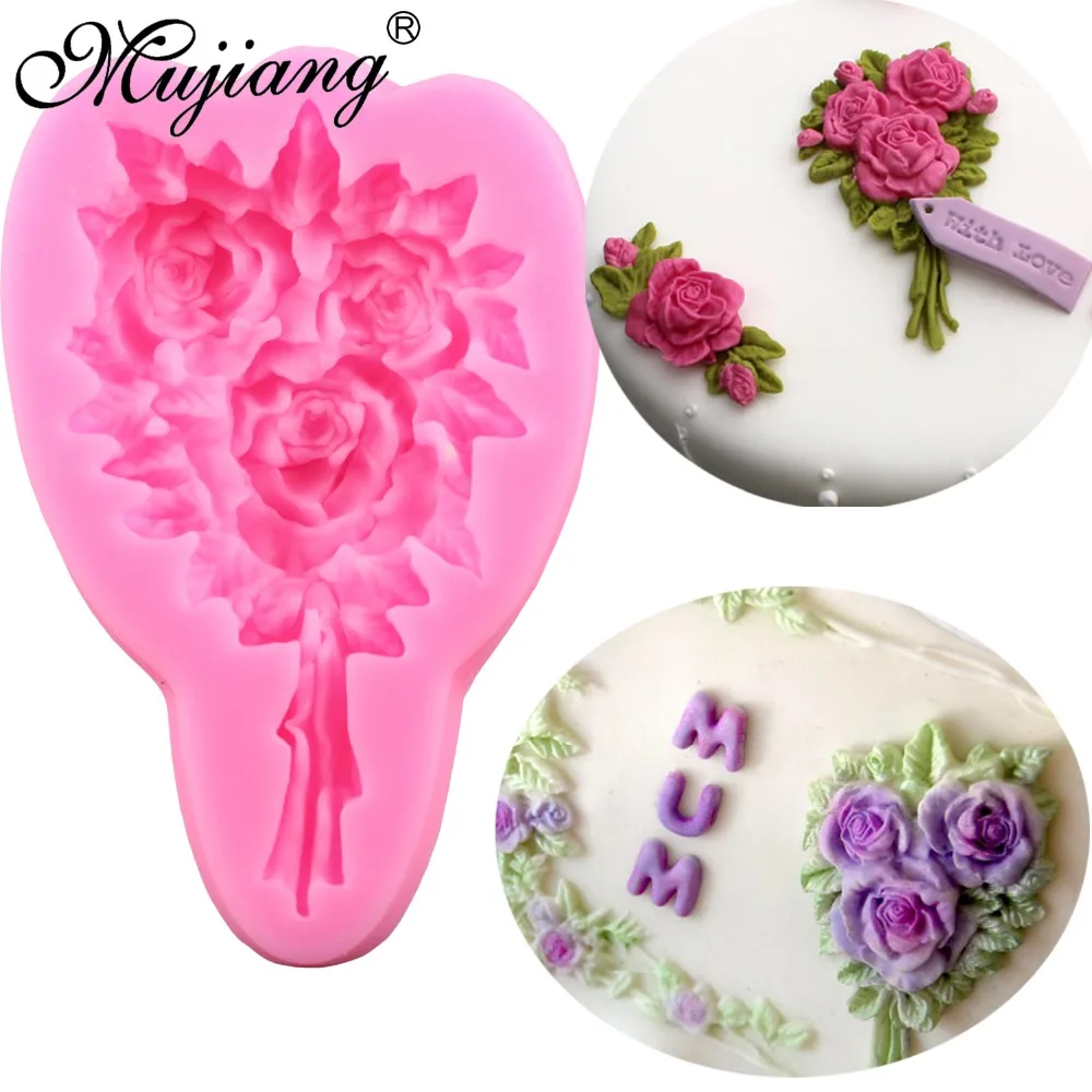 Rose Bouquet Cake Border Silicone Molds Wedding Cupcake Fondant Cake Decorating Tools Gumpaste Chocolate Candy Clay Moulds CB257
Rose Bouquet Cake Border Silicone Molds Wedding Cupcake Fondant Cake Decorating Tools Gumpaste Chocolate Candy Clay Moulds CB257
