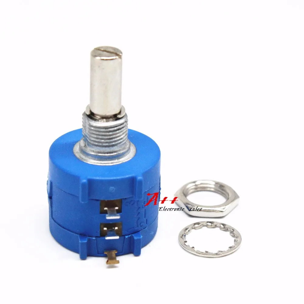 3590S 3590S-103 10K ohm Precision Multiturn Potentiometer 10 Ring Adjustable Resistor
3590S 3590S-103 10K ohm Precision Multiturn Potentiometer 10 Ring Adjustable Resistor