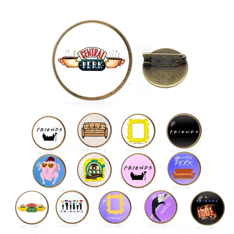 Friends Central Perk metal and enamel Pin Badge Pins