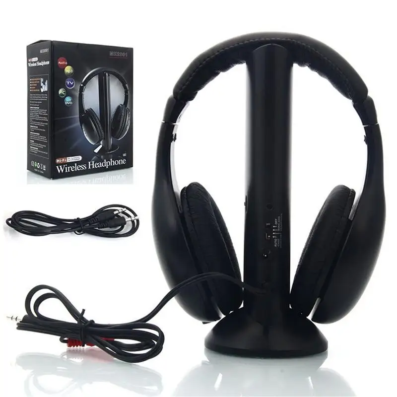 EastVita 5 in 1 Folding Headset Wireless Headphones Cordless RF Mic for PC TV DVD CD MP3 MP4 Universal
EastVita 5 in 1 Folding Headset Wireless Headphones Cordless RF Mic for PC TV DVD CD MP3 MP4 Universal
