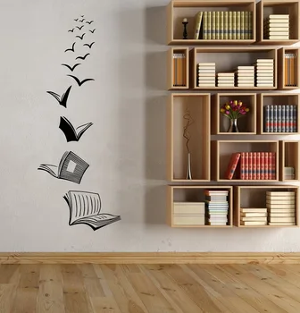 Abstract Bird Book Wall Sticker Reading Room School Library Cafe Classroom Study Room Art Deco Vinyl Wall Sticker YD16
Abstract Bird Book Wall Sticker Reading Room School Library Cafe Classroom Study Room Art Deco Vinyl Wall Sticker YD16