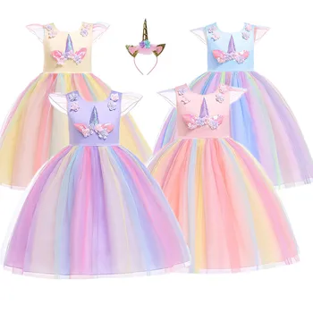 Kids Unicorn Party Dresses up For Girls Children Girls Princess Dress baby Girl Birthday Party Clothing
Kids Unicorn Party Dresses up For Girls Children Girls Princess Dress baby Girl Birthday Party Clothing