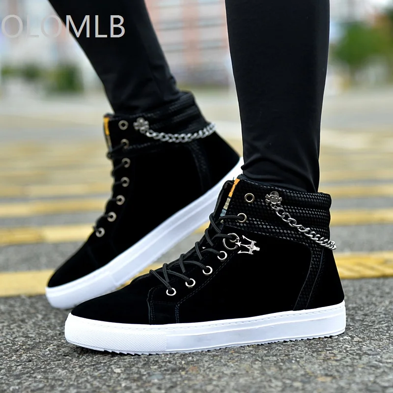 2021 Autumn Winter Men Shoes High Top Casual Leather Flat Lace-up Keep Warm Boots Male Sneakers Skateboard Sneakers Travel
2021 Autumn Winter Men Shoes High Top Casual Leather Flat Lace-up Keep Warm Boots Male Sneakers Skateboard Sneakers Travel
