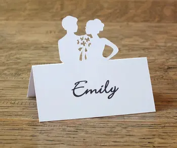 Personalised Silhouette Bride and Groom Wedding Party Escort place Cards Tented seating table number card Placecardpc001
Personalised Silhouette Bride and Groom Wedding Party Escort place Cards Tented seating table number card Placecardpc001