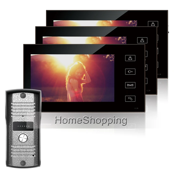 Brand New 7 inch Color Video Intercom Door Phone System 3 Touch Monitors + 700TVL Outdoor bell Camera In Stock FREE SHIPPING
Brand New 7 inch Color Video Intercom Door Phone System 3 Touch Monitors + 700TVL Outdoor bell Camera In Stock FREE SHIPPING