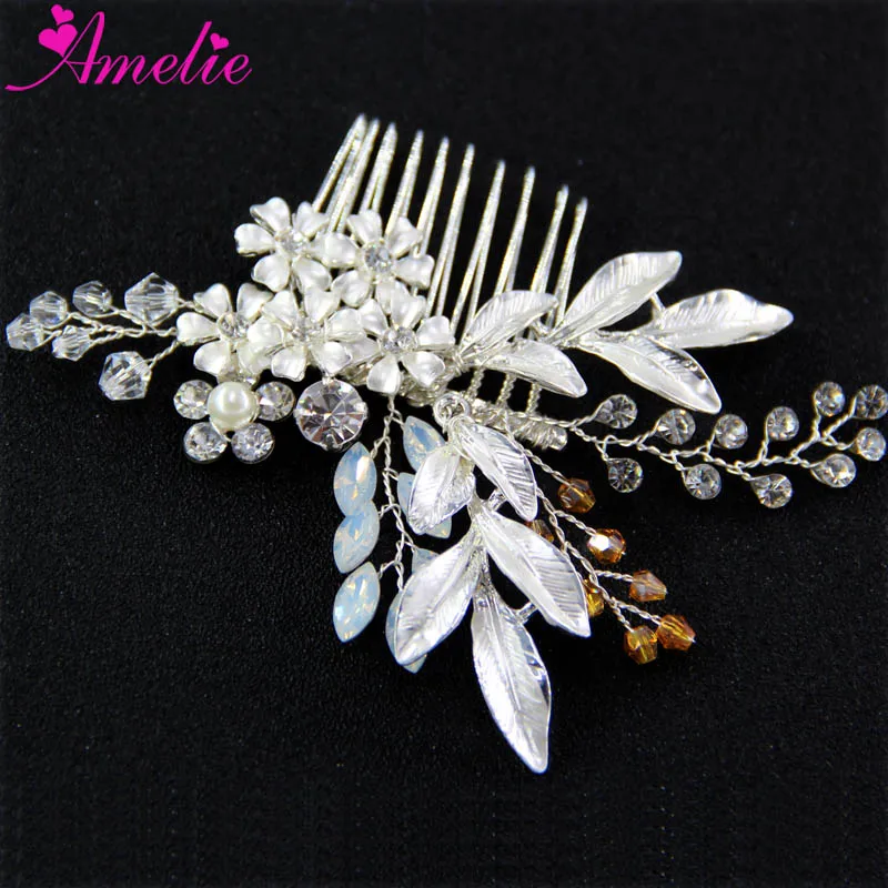 Handmade Painted Leaf Gold & Silver Color Wedding Hair Comb Gold Hairpiece Flower Hair Comb Peine De Pelo De La Flor Joyeria
Handmade Painted Leaf Gold & Silver Color Wedding Hair Comb Gold Hairpiece Flower Hair Comb Peine De Pelo De La Flor Joyeria