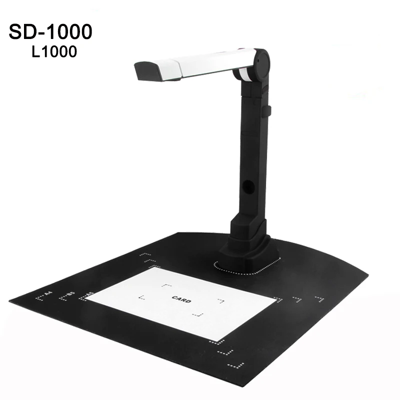 L1000 Mini High-Speed A4 Document Book Photo ID Card Scanner Camera Video Visualizer SD-1000