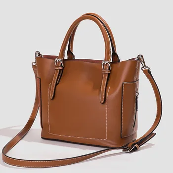 Genuine Leather Top-handle Bag Fashion Women Messenger Bag Larger Shoulder Bag Waterproof Women Casual Tote Bag
Genuine Leather Top-handle Bag Fashion Women Messenger Bag Larger Shoulder Bag Waterproof Women Casual Tote Bag