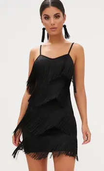 Black and White Color Women's HL Bandage Dress Sleeveless Sexy Bodycon Mini Dress Tassel Sexy Club Night Dress
Black and White Color Women's HL Bandage Dress Sleeveless Sexy Bodycon Mini Dress Tassel Sexy Club Night Dress
