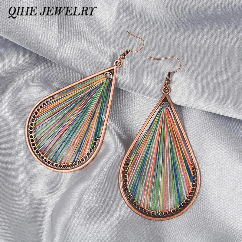 QIHE JEWELRY Oval drop earrings with multicolor frigle tassel Earrings for women Bohemian Summer Festival Earrings
QIHE JEWELRY Oval drop earrings with multicolor frigle tassel Earrings for women Bohemian Summer Festival Earrings