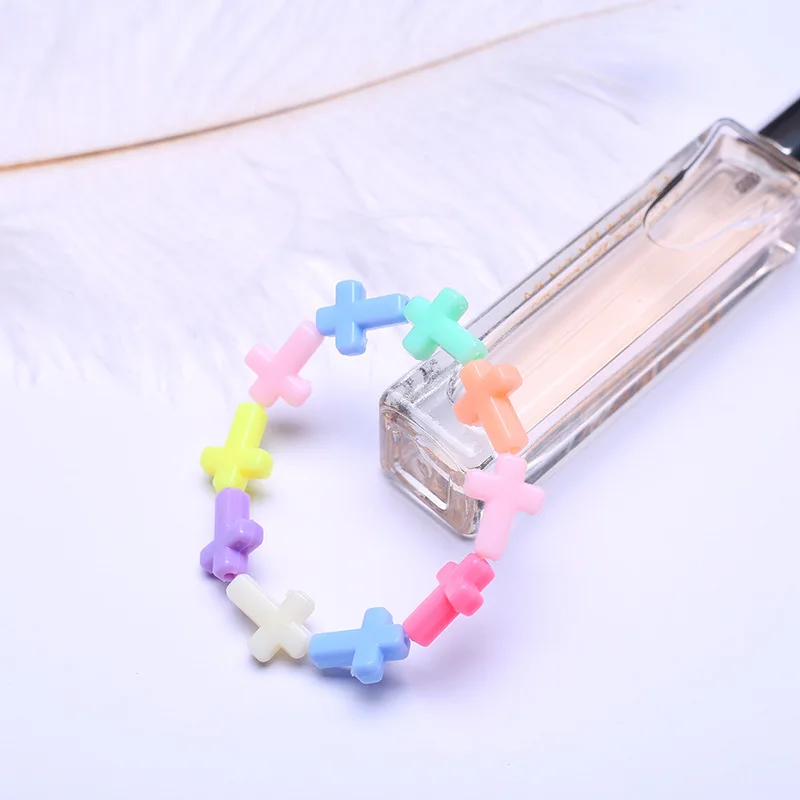 Children Elastic Bracelet Kids Girl Light Colored Cross Beaded Acrylic Beaded Child Toy Bangle Bracelet Gift Jewelry Wholesale
Children Elastic Bracelet Kids Girl Light Colored Cross Beaded Acrylic Beaded Child Toy Bangle Bracelet Gift Jewelry Wholesale