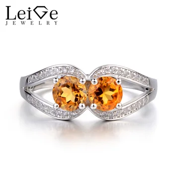 Leige Jewelry Citrine Ring Round Cut Yellow Crystal Double Stone Engagement Anniversary Rings for Women Sterling Silver Jewelry
Leige Jewelry Citrine Ring Round Cut Yellow Crystal Double Stone Engagement Anniversary Rings for Women Sterling Silver Jewelry