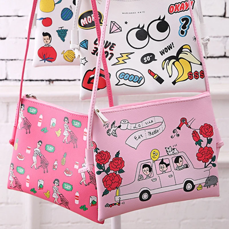 Fashion Cartoon Printing Women Canvas Handbags Messenger Bags 2019 New Female Students School Bags Shoulder Bags
Fashion Cartoon Printing Women Canvas Handbags Messenger Bags 2019 New Female Students School Bags Shoulder Bags