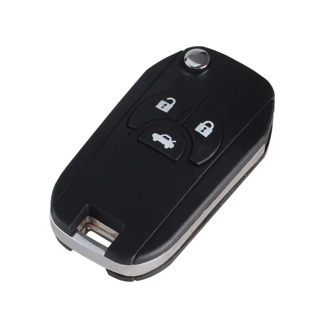 Chiave Telecomando per Nissan Sylphy 3 Tasti Switch Blade Fob Replacement Uncut Blank Key Case -