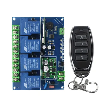 12V 24V 36V 48V 4CH 30A RF Wireless Remote Control Relay Switch Security System Garage Doors Gate Electric Doors
12V 24V 36V 48V 4CH 30A RF Wireless Remote Control Relay Switch Security System Garage Doors Gate Electric Doors
