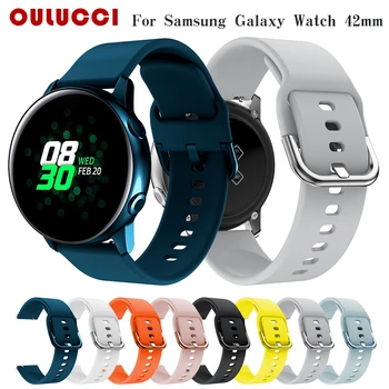 OULUCCI Strap For Samsung Galaxy watch 42mm active strap 20mm Correa samsung galaxy 42mm watch