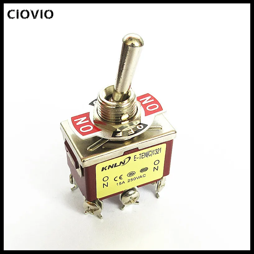CIOCIO Switch 15A high-end E-TEN1321 6PIN double-pole single-throw toggle rocker/reverse toggle switch
CIOCIO Switch 15A high-end E-TEN1321 6PIN double-pole single-throw toggle rocker/reverse toggle switch