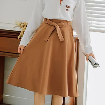 Vintage A Line Big Bow Skirts High Waist Pleated Knee Length Skirt Elegant Women Skirt
Vintage A Line Big Bow Skirts High Waist Pleated Knee Length Skirt Elegant Women Skirt