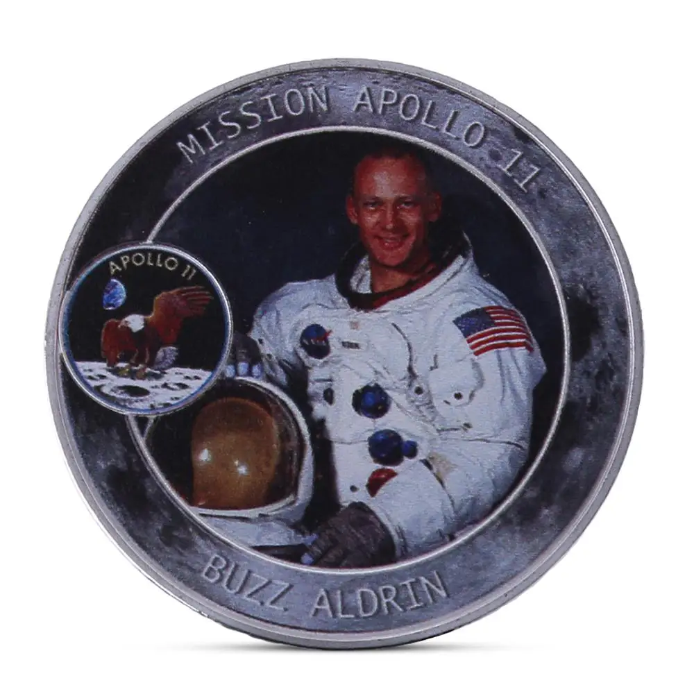 Mercury Gemini Apollo 50th Anniversary Commemorative Coin US Space Astronauts on the Moon Footprint Coins Collectibles Li
Mercury Gemini Apollo 50th Anniversary Commemorative Coin US Space Astronauts on the Moon Footprint Coins Collectibles Li