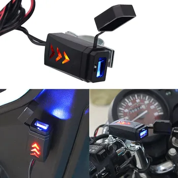 New Waterproof Motorcycle Cell Phone Charging USB Charger With Switch Car Accessories 12V-24V Input voltage With LED lamp #BL5
New Waterproof Motorcycle Cell Phone Charging USB Charger With Switch Car Accessories 12V-24V Input voltage With LED lamp #BL5