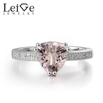 Leige Jewelry Genuine Pink Morganite Gemstones Trillion Cut Wedding Rings For Woman 925 Sterling Silver
Leige Jewelry Genuine Pink Morganite Gemstones Trillion Cut Wedding Rings For Woman 925 Sterling Silver