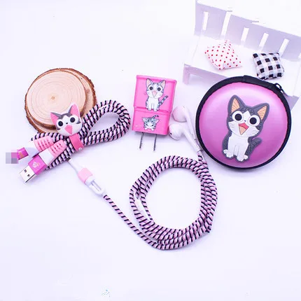 Cute Cartoon USB Cable Earphone Protector Set With Earphone Box Cable Winder Stickers Spiral Cord Protector For Samsung S6 S7
Cute Cartoon USB Cable Earphone Protector Set With Earphone Box Cable Winder Stickers Spiral Cord Protector For Samsung S6 S7