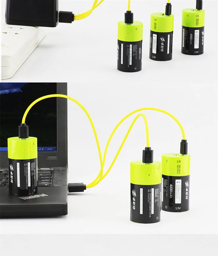 2pcs 1.5v Lithium li-polymer 4000mAh D size rechargeable battery D type for flashlight,medical devices ect. + USB charging line
2pcs 1.5v Lithium li-polymer 4000mAh D size rechargeable battery D type for flashlight,medical devices ect. + USB charging line