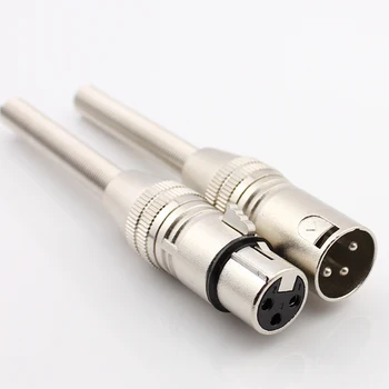 10pcs Long Tail Microphone XLR Connector Amplifier Sound Console Male Female XLR plug
10pcs Long Tail Microphone XLR Connector Amplifier Sound Console Male Female XLR plug