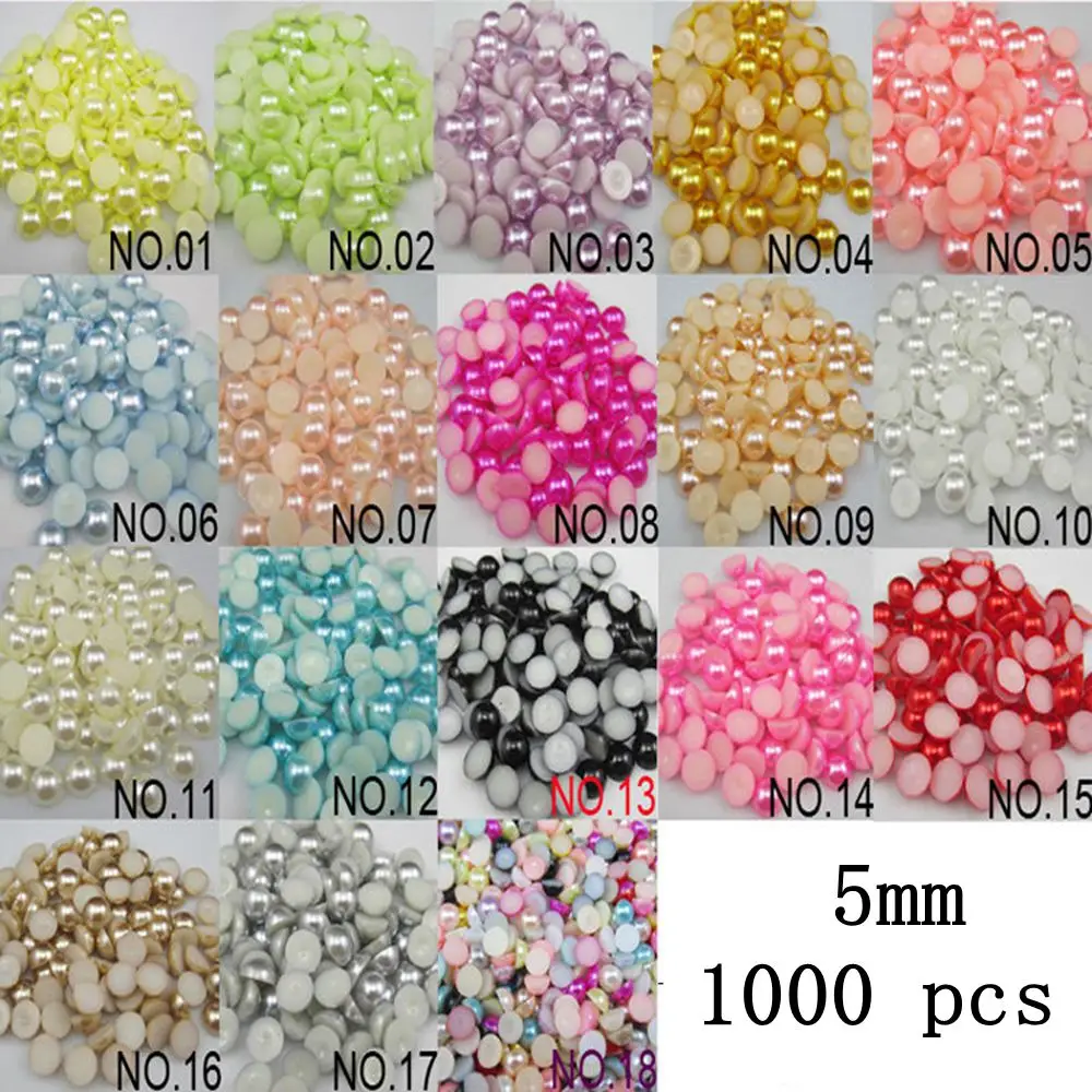 Free shipping Pick Color White/Pearl White/Purple/Black 5mm 1000pcs Half Round ABS Imitation Pearl Beads Flat Back for Craft
Free shipping Pick Color White/Pearl White/Purple/Black 5mm 1000pcs Half Round ABS Imitation Pearl Beads Flat Back for Craft