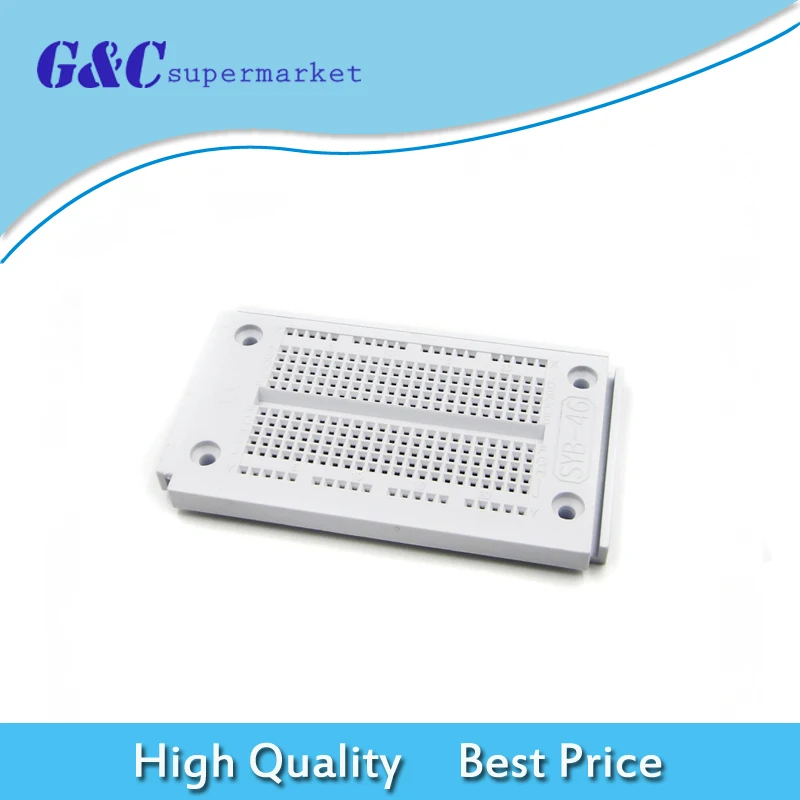 SYB-46 Breadboard 270 Point 23x12 Solderless PCB Bread Board Test DIY for Arduino
SYB-46 Breadboard 270 Point 23x12 Solderless PCB Bread Board Test DIY for Arduino
