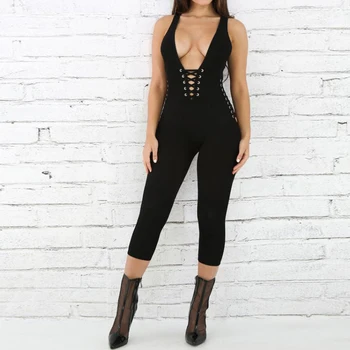 Sexy Summer Ladies Women Playsuit Gyms Fitness Jumpsuit Sporting Slim Backless Cross romper women Bandage Bodysuit Tracksuit
Sexy Summer Ladies Women Playsuit Gyms Fitness Jumpsuit Sporting Slim Backless Cross romper women Bandage Bodysuit Tracksuit