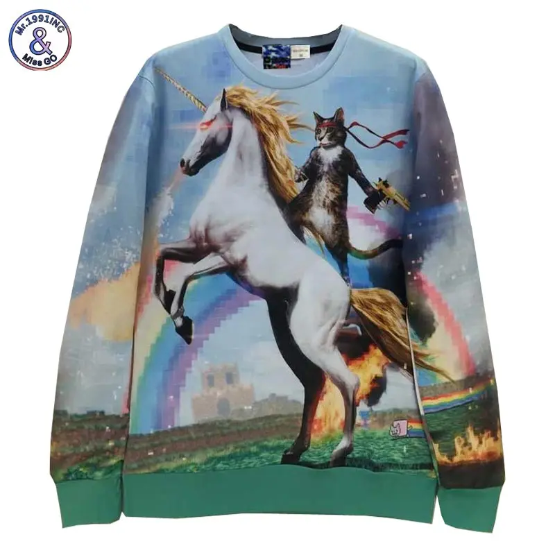 Mr.1991INC Animals sweatshirts 3d fashion men/women cartoon hoodies funny print riding horse cat holding gun 3d hoodies
Mr.1991INC Animals sweatshirts 3d fashion men/women cartoon hoodies funny print riding horse cat holding gun 3d hoodies