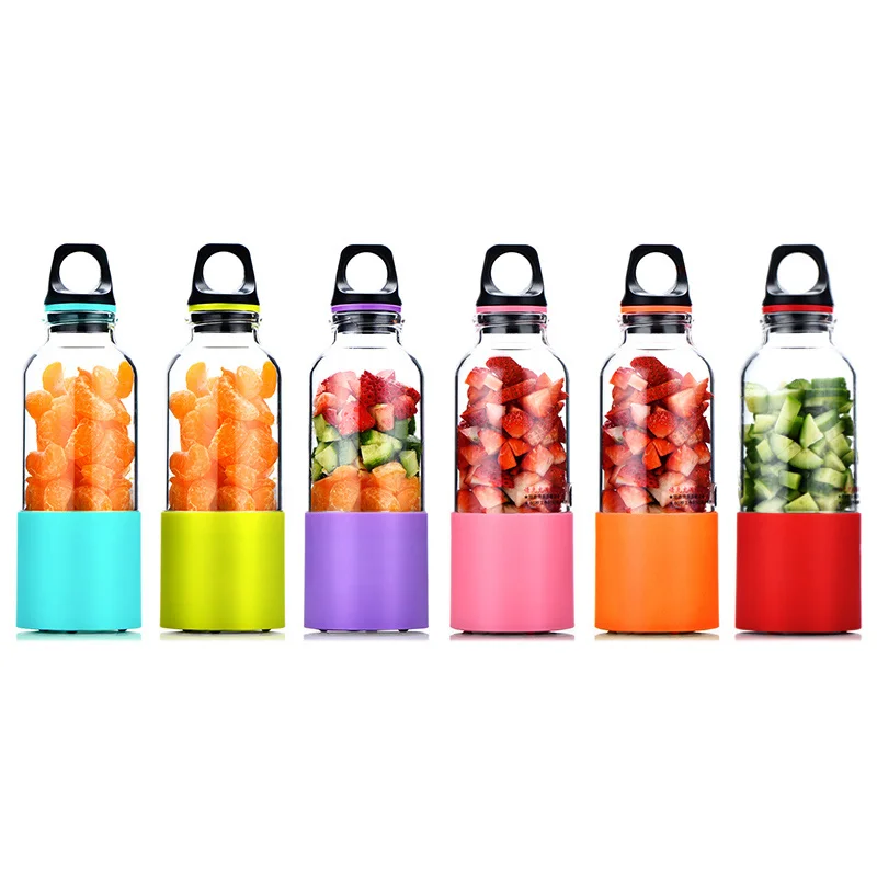 

500ML Portable USB Rechargeable Blender Electric Juicer Cup Vegetables Fruit Juice Maker Bottle Juice Extractor Blender Mixer