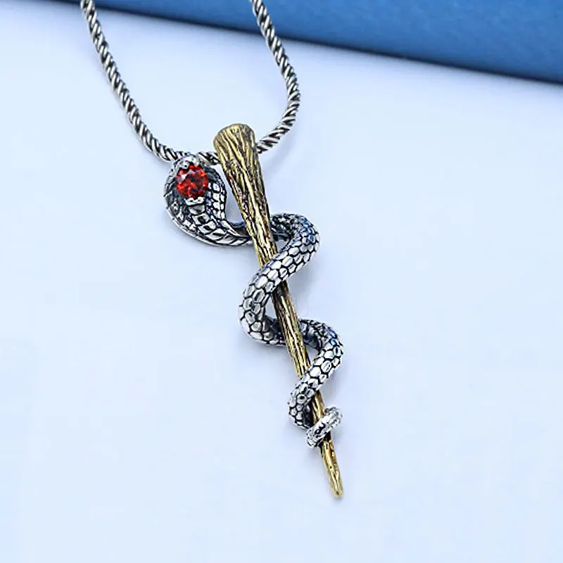 FNJ 925 Silver Snake Pendant Punk Red Zircon Hang Original Pure S925 Thai Silver Men Pendants for Women Jewelry Making
FNJ 925 Silver Snake Pendant Punk Red Zircon Hang Original Pure S925 Thai Silver Men Pendants for Women Jewelry Making