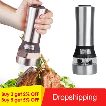 Kitchen Cooking Tools 2 IN 1 Electrical Salt And Pepper Mill Premium Salt Shaker Spice Herb Multifunction Grinder Spice Mill New
Kitchen Cooking Tools 2 IN 1 Electrical Salt And Pepper Mill Premium Salt Shaker Spice Herb Multifunction Grinder Spice Mill New
