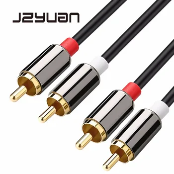 JZYuan 2RCA to 2 RCA Cable Male to Male RCA Audio Cable Gold Plated 3.5 Jack AV Cable for Home Theater DVD TV Amplifier Camera
JZYuan 2RCA to 2 RCA Cable Male to Male RCA Audio Cable Gold Plated 3.5 Jack AV Cable for Home Theater DVD TV Amplifier Camera