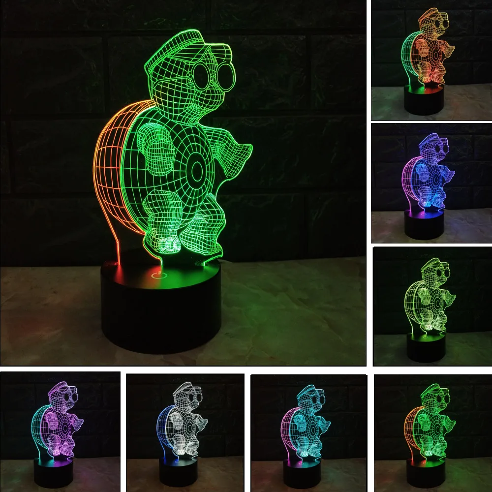 Amroe Novelty Mixed Color Tortoise Turtle 3D 7 Color Gradient LED USB Touch Night Light Child Baby Sleeping Party Xmas Toys Gift
Amroe Novelty Mixed Color Tortoise Turtle 3D 7 Color Gradient LED USB Touch Night Light Child Baby Sleeping Party Xmas Toys Gift