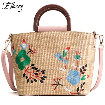 New Women Summer Beach Bag Hand Made Straw Bag Flower Embroidery Designs Handbags On Sale Large Shoulder Bags For Women
New Women Summer Beach Bag Hand Made Straw Bag Flower Embroidery Designs Handbags On Sale Large Shoulder Bags For Women