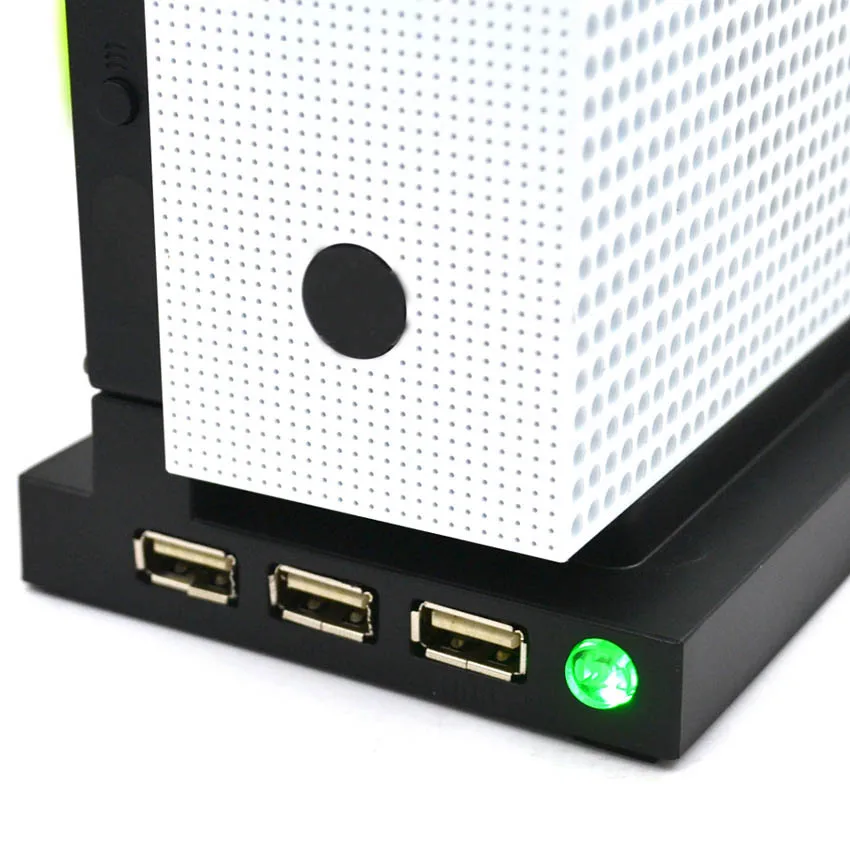 3 in 1 Vertical Stand Base Holder Cooler 2 Cooling Fan Vertical Stand With 3 USB Charging Ports For Microsoft For Xbox One Hot
3 in 1 Vertical Stand Base Holder Cooler 2 Cooling Fan Vertical Stand With 3 USB Charging Ports For Microsoft For Xbox One Hot