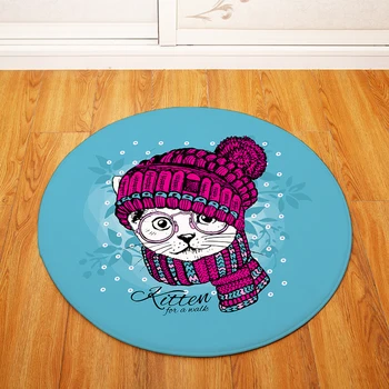 Round Carpets for Living Room Cartoon Animals Printed Parlor Bedroom Chair Rugs Toilet Bath Decorate Non-slip Door Mat
Round Carpets for Living Room Cartoon Animals Printed Parlor Bedroom Chair Rugs Toilet Bath Decorate Non-slip Door Mat